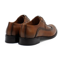 Hakki - Men's Genova Leather Wingtip Oxford Shoes