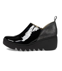 FLY LONDON Women's Beli Zip Up Ankle Boots in black silver - women's shoe