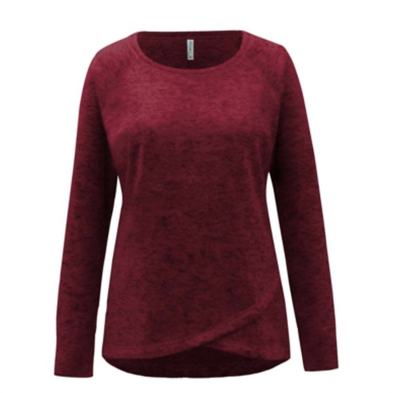 Ideology - Women's Activewear Snit Crossover Hem Top