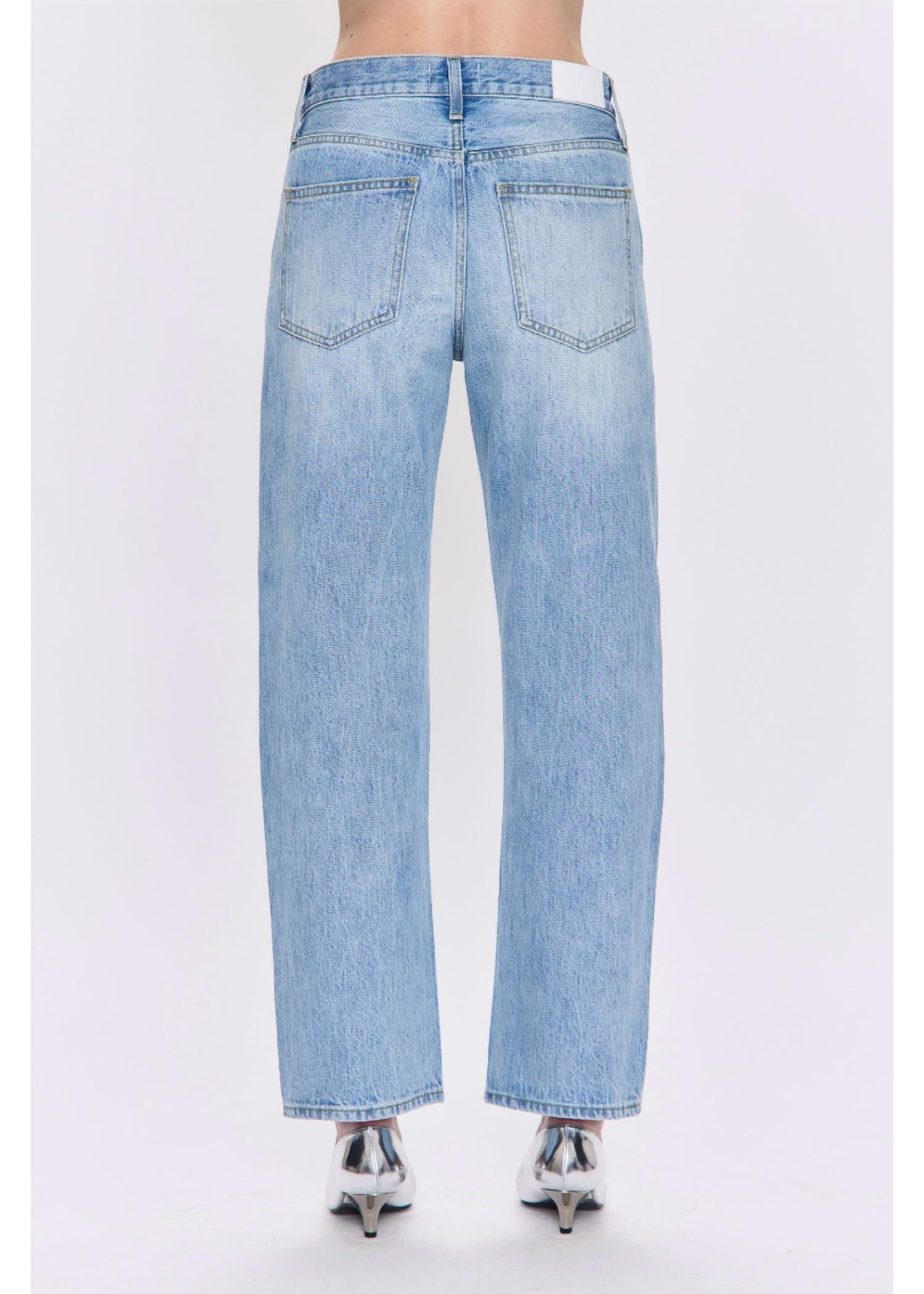 Pistola - Lexi Mid Rise Bowed Straight Jeans