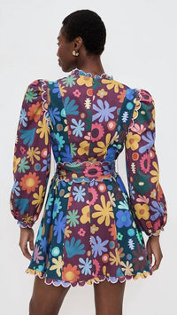 Celia B - Gozo Puff Sleeve Mini Dress