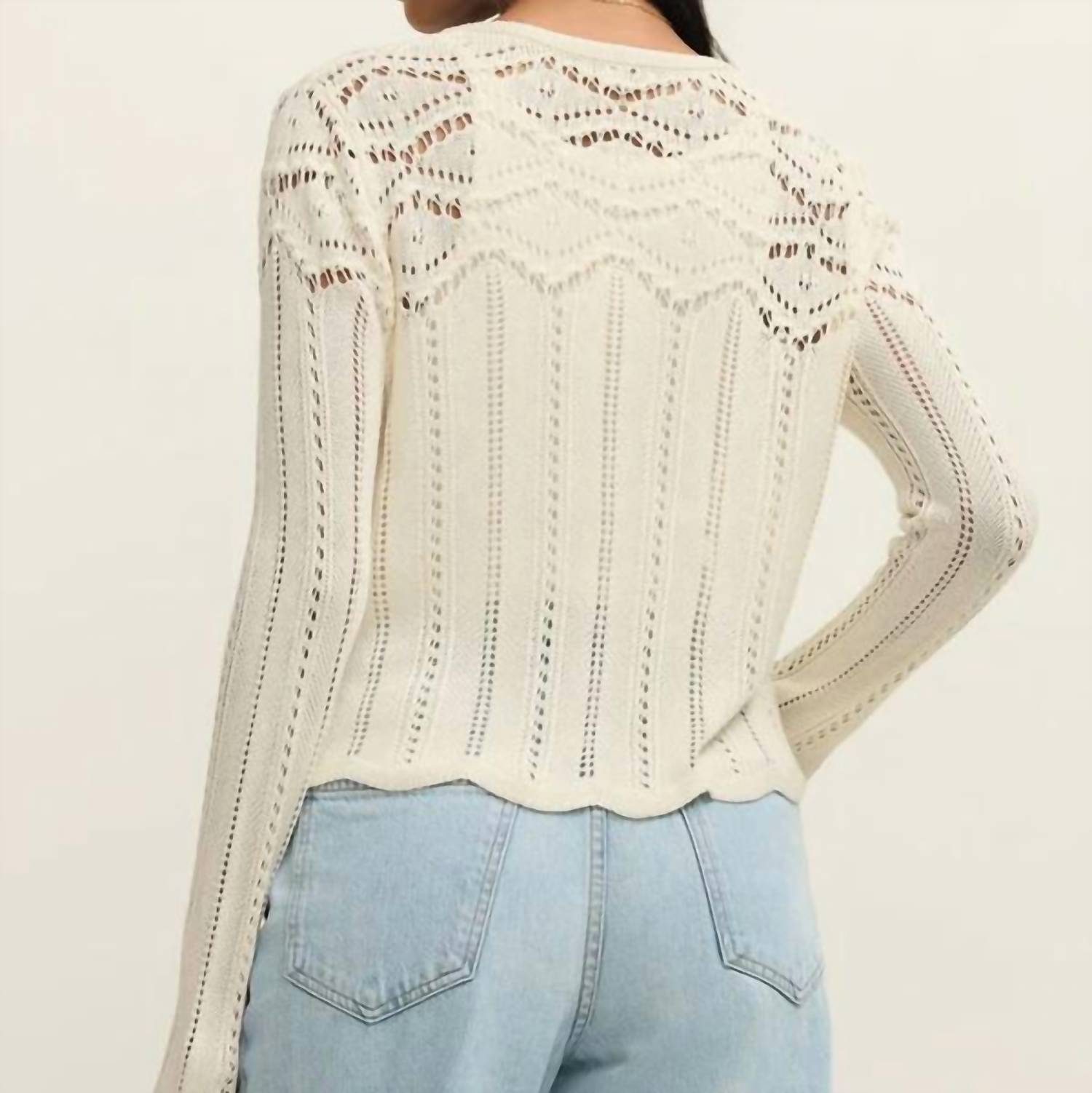 Z Supply - Alycia Crochet Sweater Cardigan