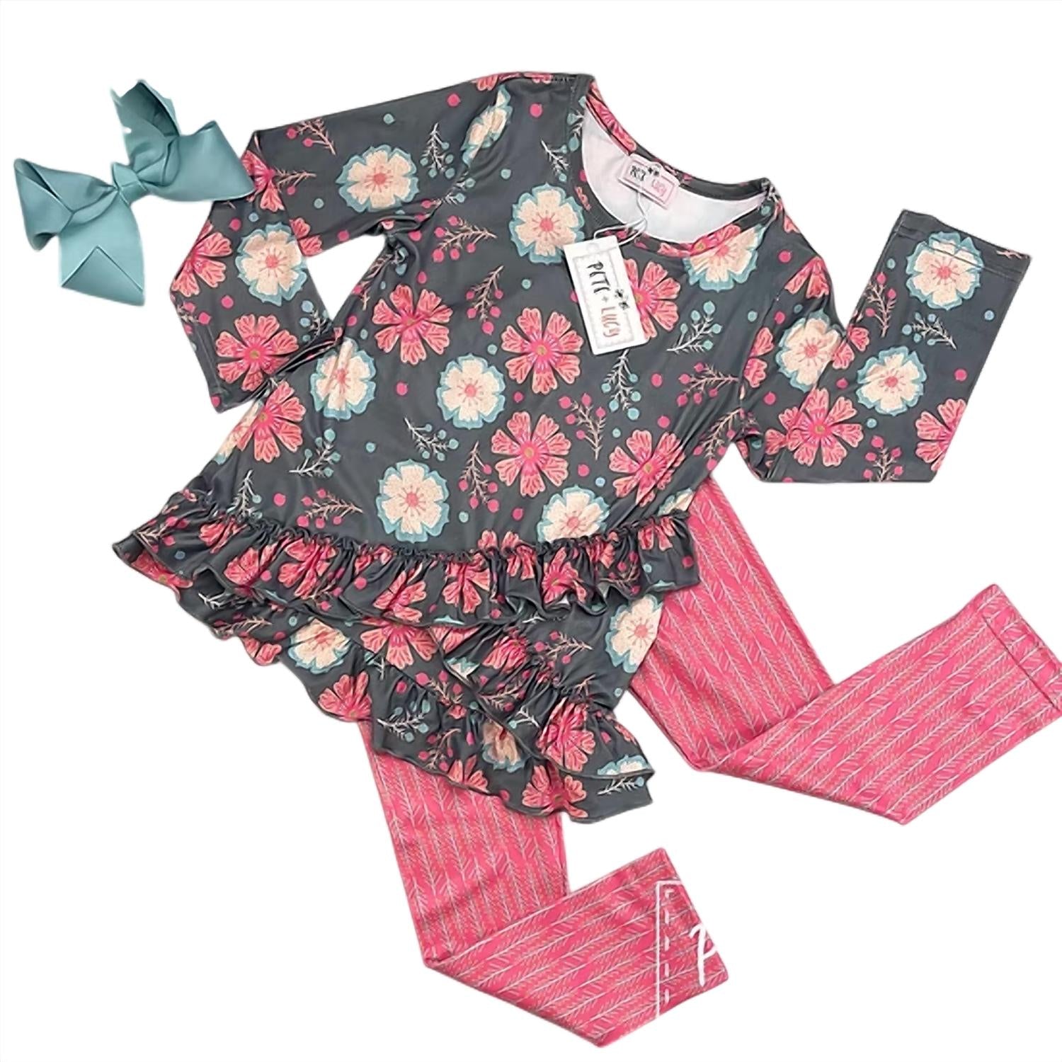 Pete + Lucy - Girls Cammie Pant Set