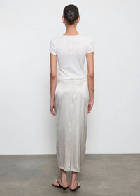 Enza Costa - SUPIMA BABY RIB CROPPED TEE