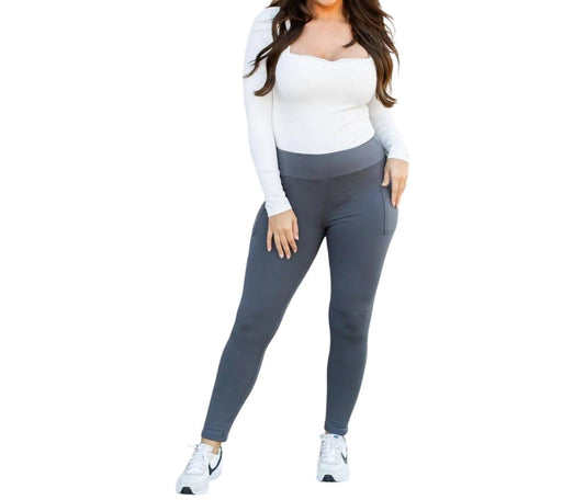 Julia Rose - FLEECE Full Length Leggings with Pockets