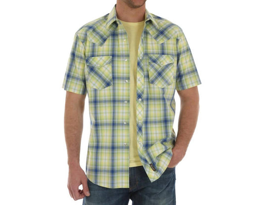 Wrangler - Men's Short Sleeve Snap Up Shirt