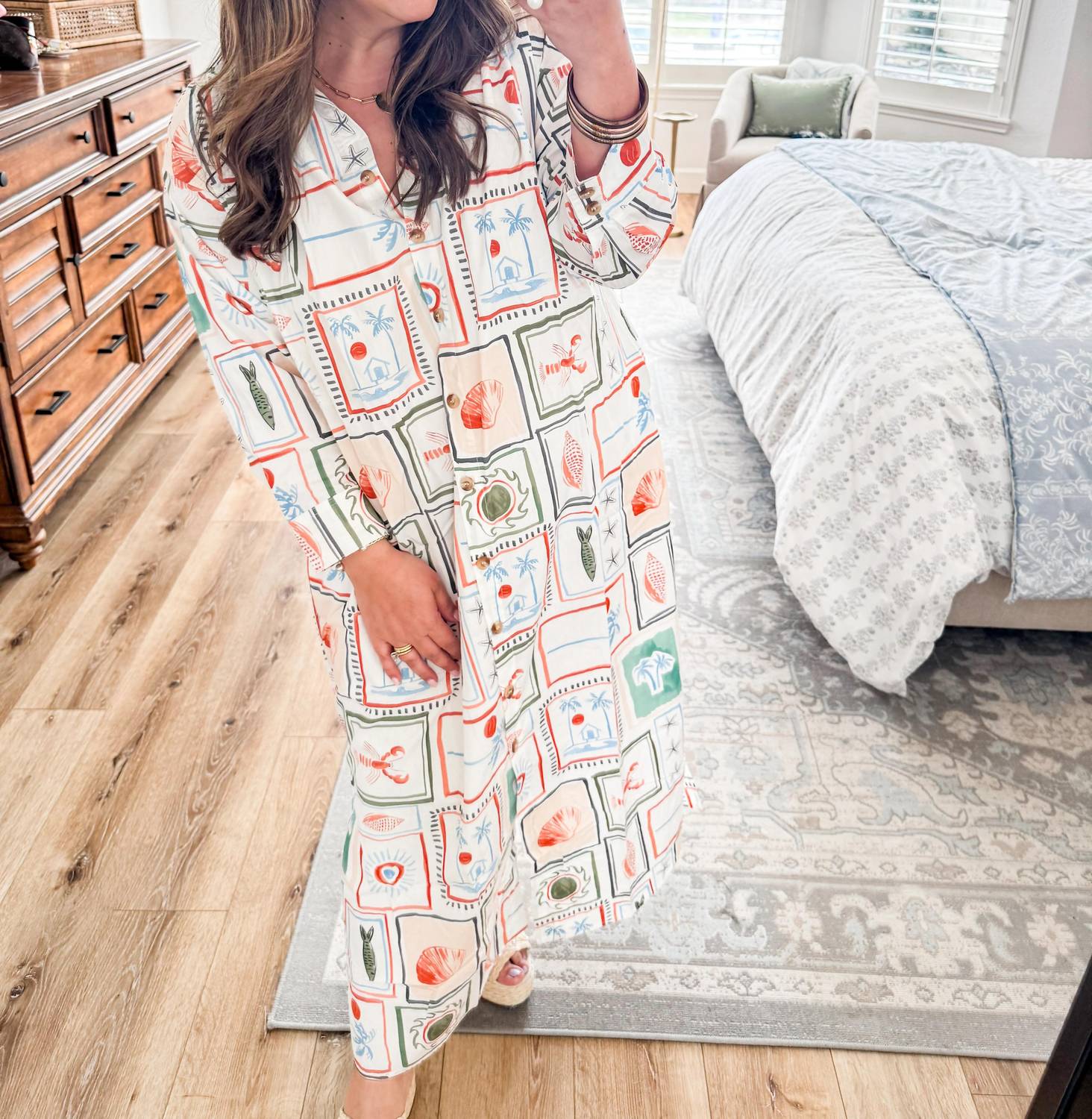 Karlie - Capri Coast Shirt Dress