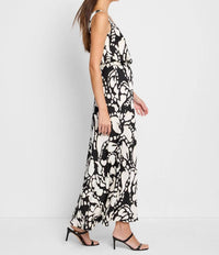 Nic + Zoe Women's Evening Petal Bianca Dress in black multi - women's dress - alternate view