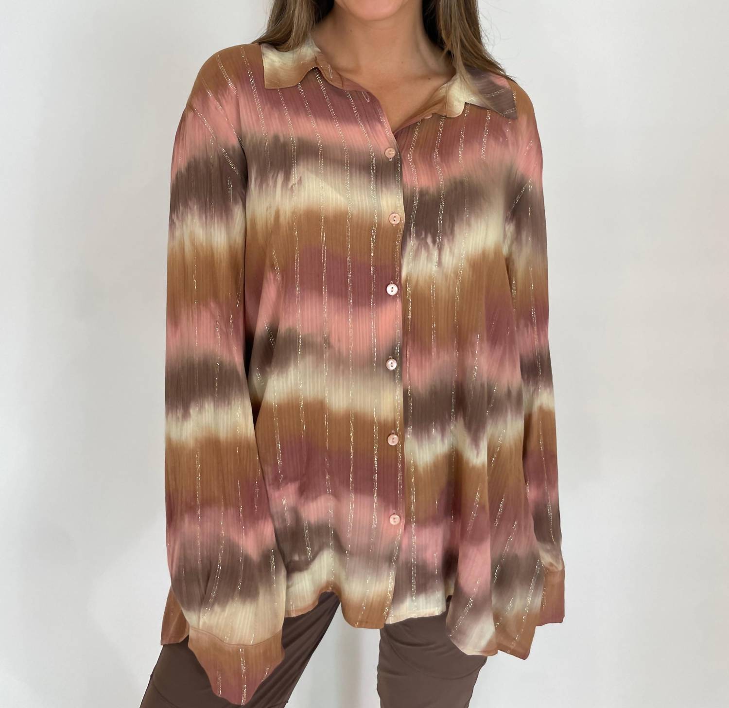 Leo Ugo - Aila Button-down Lurex Shirt