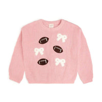 Sweet Wink - Coquette Football Patch Sweater