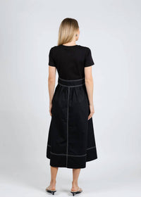 Elliott Lauren - Knit Woven Combo Dress