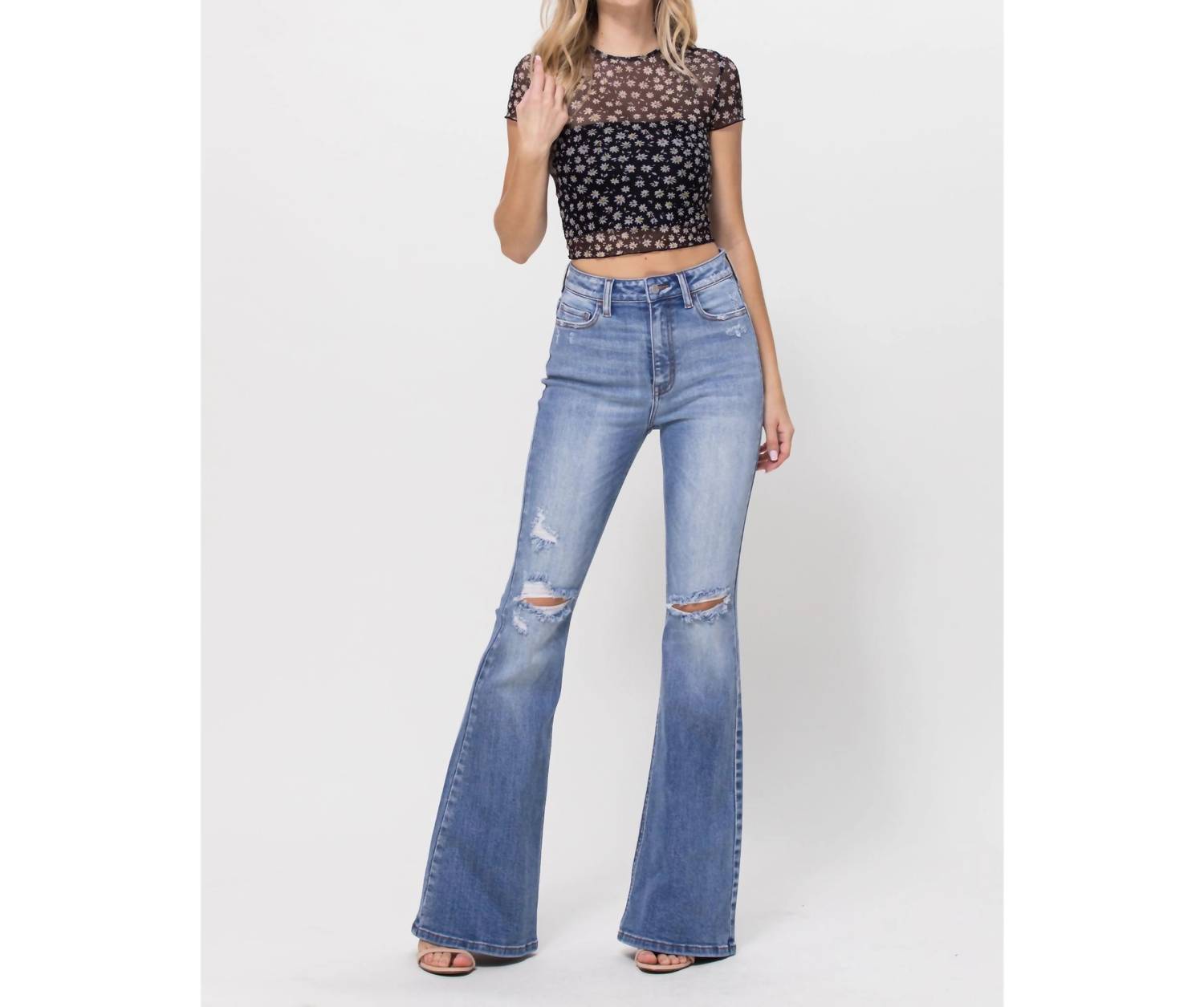 Cello - Slim Fit Super Flare Jeans