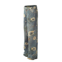 Productseeker Women's Street Style Printed Straight Leg Casual Pants in blue - women's pants - detail view