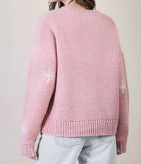 Very J - Cowboy Boots Western Graphic Knit Sweater