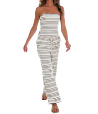 Bailey Rose - Coastal Crush Stripe Two Piece Set