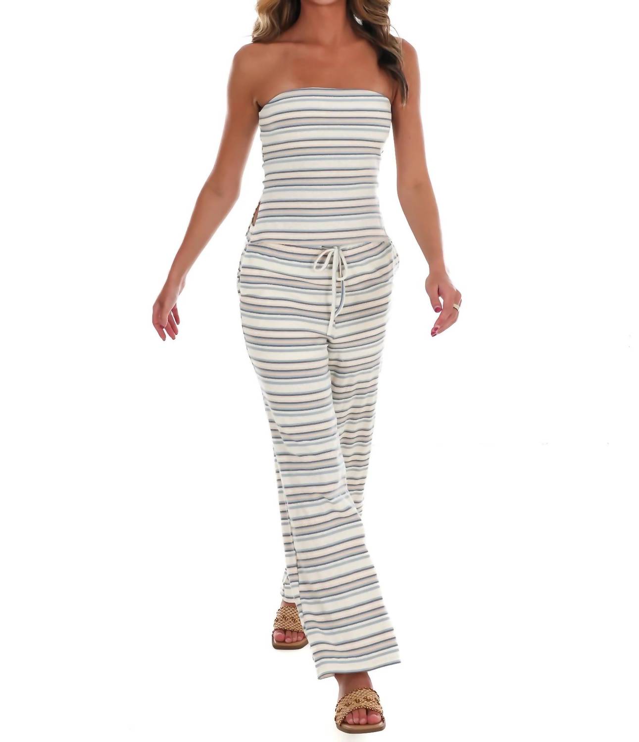 Bailey Rose - Coastal Crush Stripe Two Piece Set