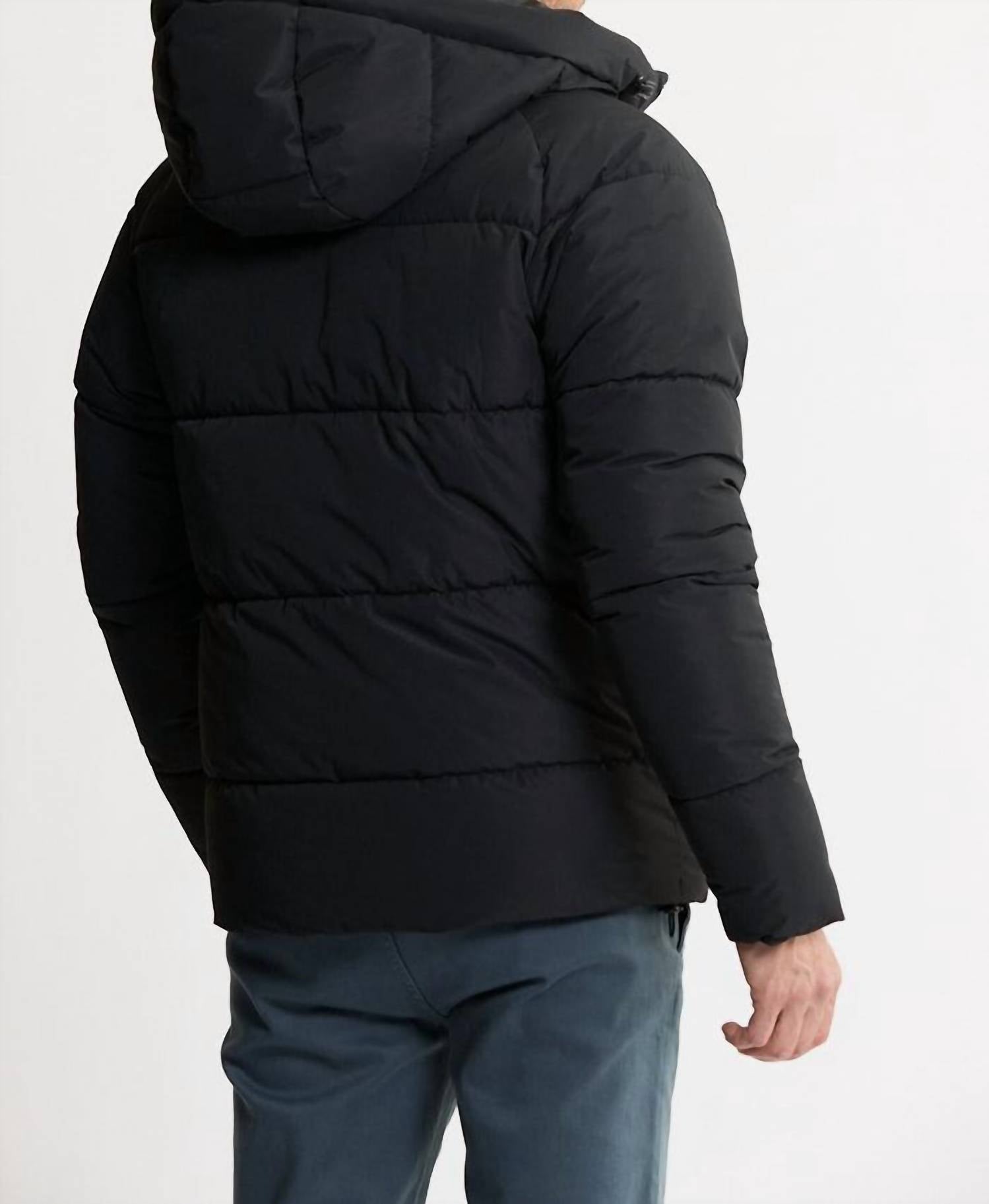 Jachs New York - Long Sleeve Quilted Hooded Puffer Jacket