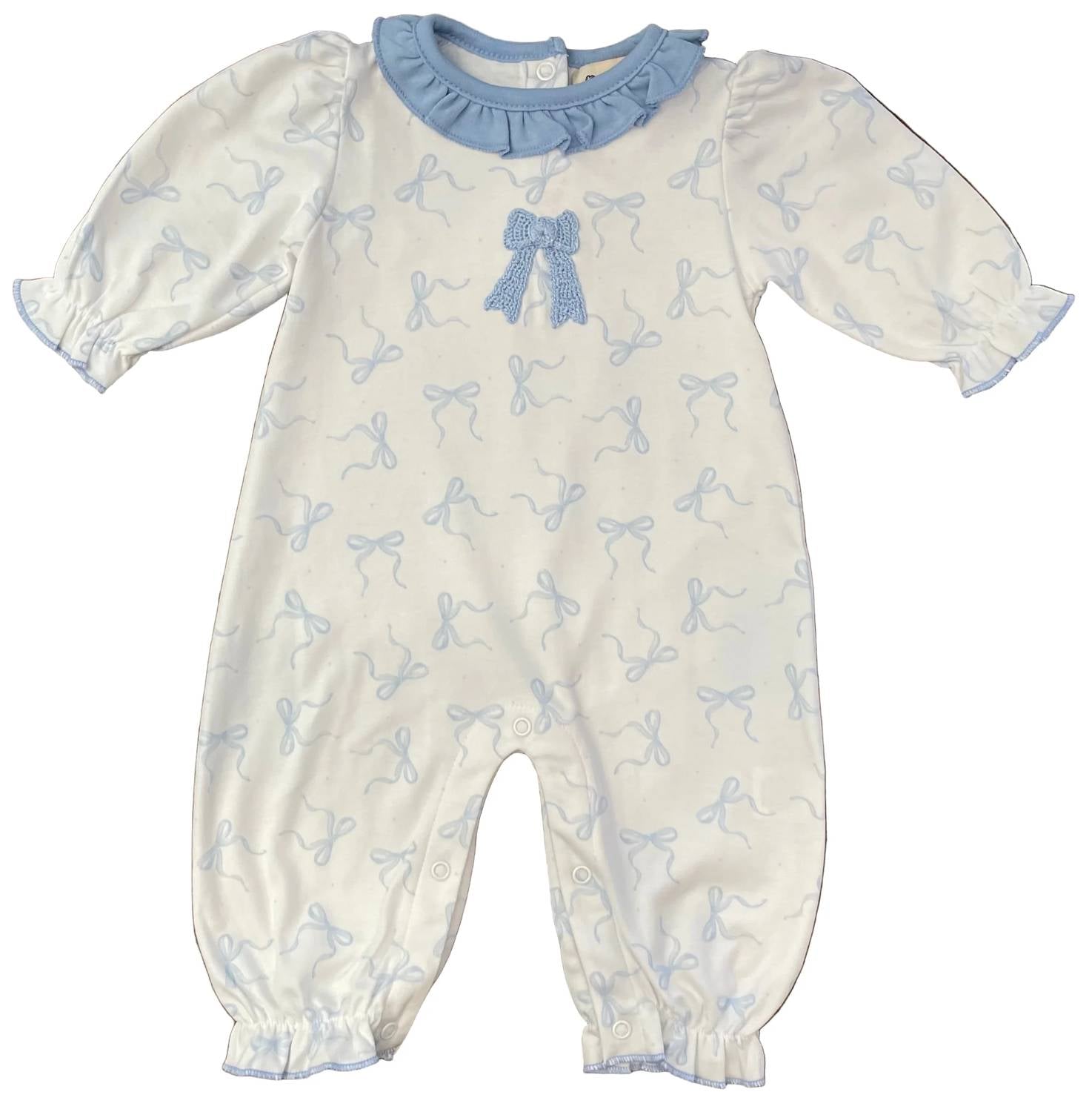 Luigi Kids - Kid's Crochet Bow Long Romper