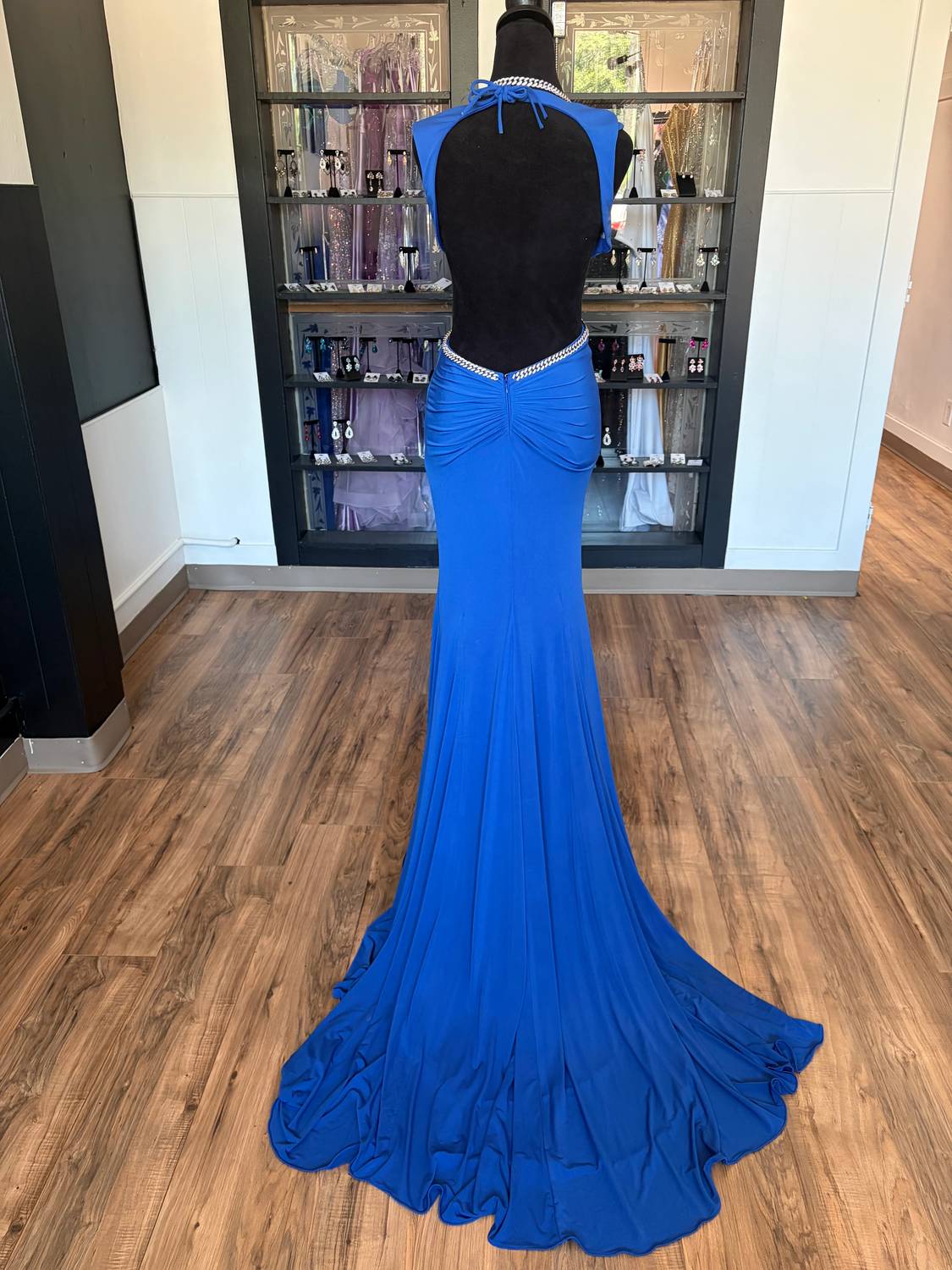 Jovani - Women's Deep V-neck Dress