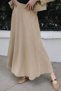 Hana & Co - Metallic Bloom Skirt
