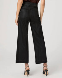 Paige - Anessa Cropped Luxe Coating Wide Leg Pants