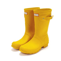 HUNTER Women's Original Short Rain Boot in yellow - women's shoe