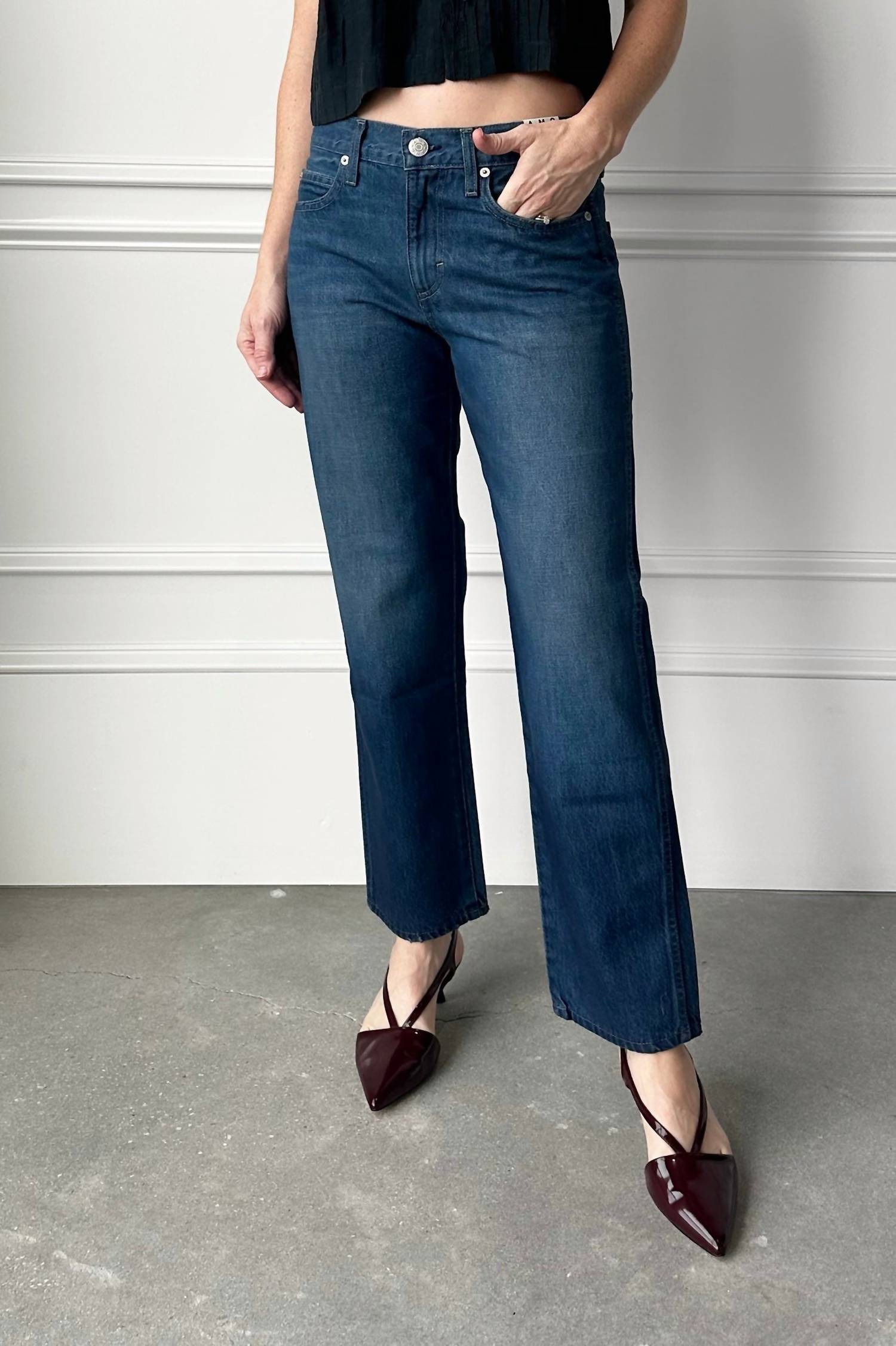 Amo - Libby Mid Rise Slim Jeans