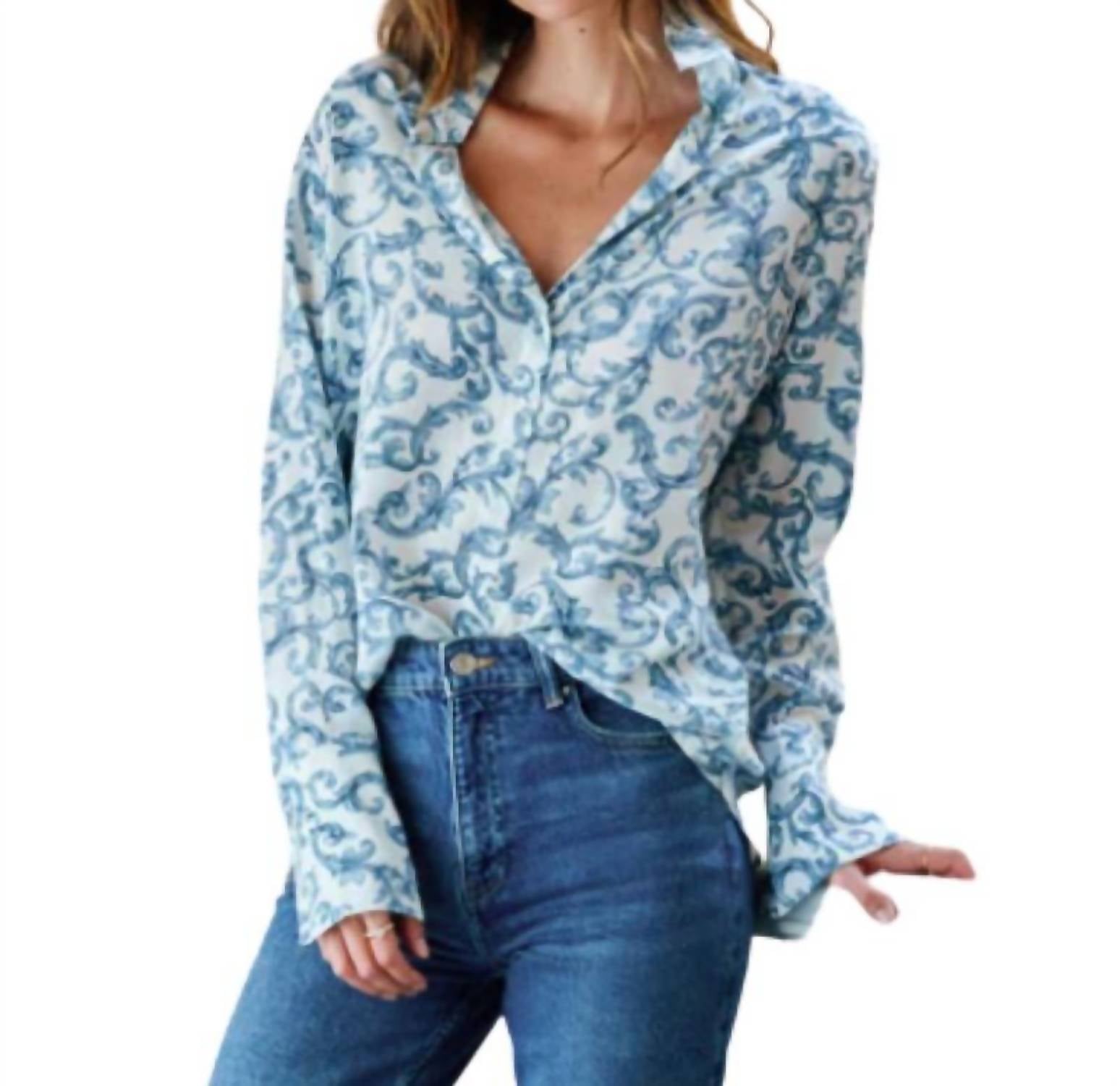 Catherine Gee - Daria French Cuff Silk Blouse