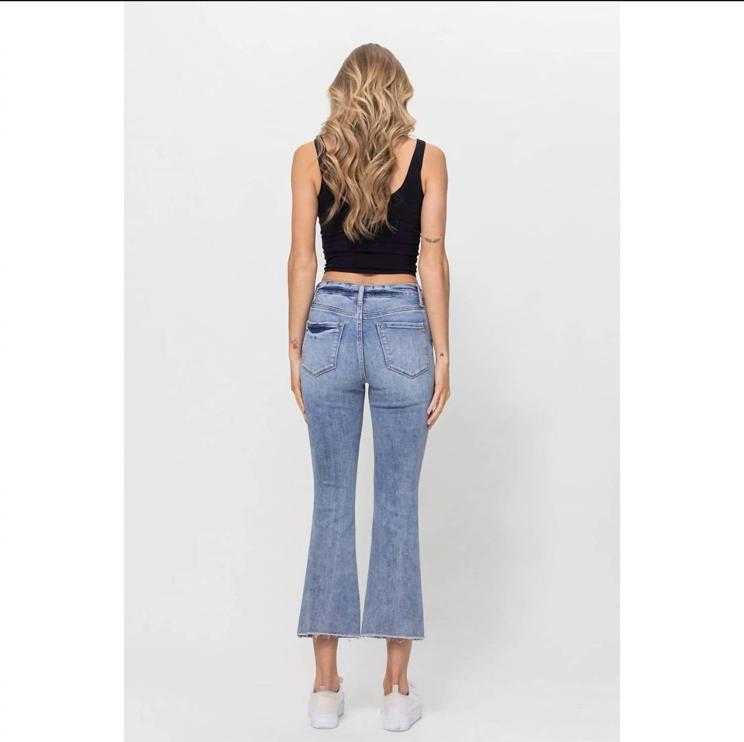 Vervet By Flying Monkey - Most Likely Ankle Flare Jeans