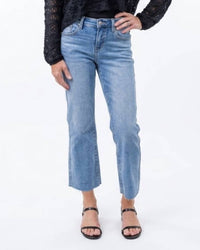 Risen - High Rise Crop Straight Jeans