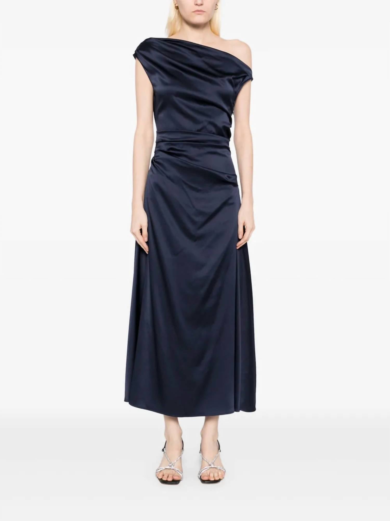 Staud - Phare Silk Off-the-shoulder Dress