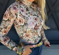 Promesa - Floral Mesh Top