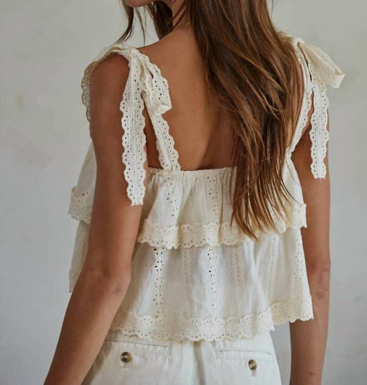 By Together - Eyelet Layered Top