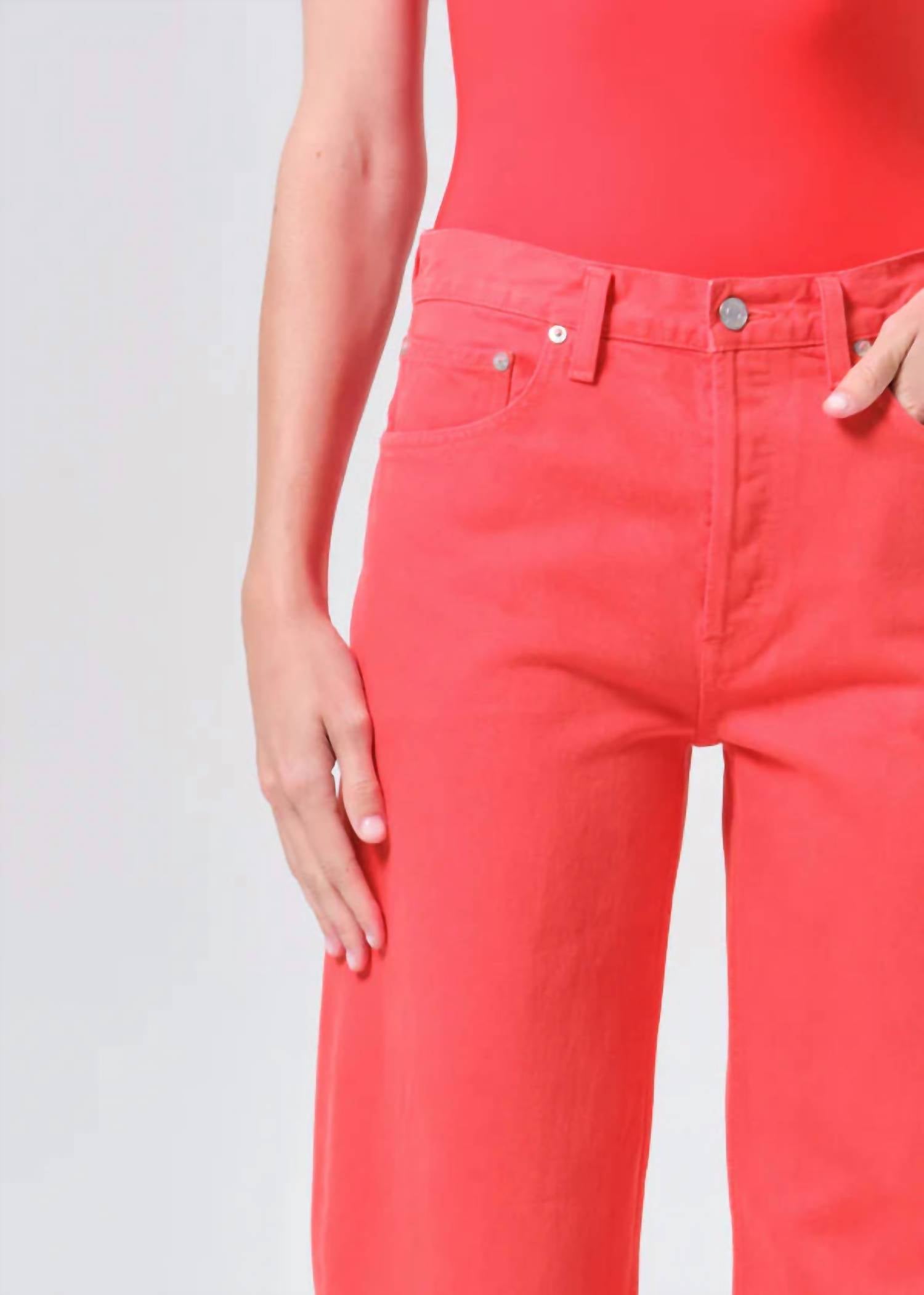 AGOLDE Arc Wide Leg Jean in carnival - women's jeans - view 5
