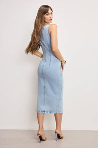 Good American - Button Front Midi Dress