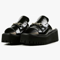All Black - Women's Link Flatform Sandal