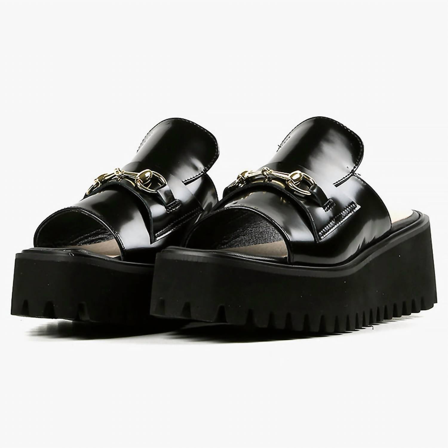 All Black - Women's Link Flatform Sandal