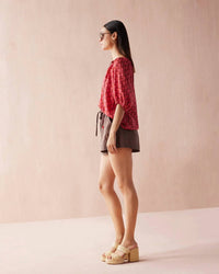 Omika - Isla Elastic Sleeve Blouse
