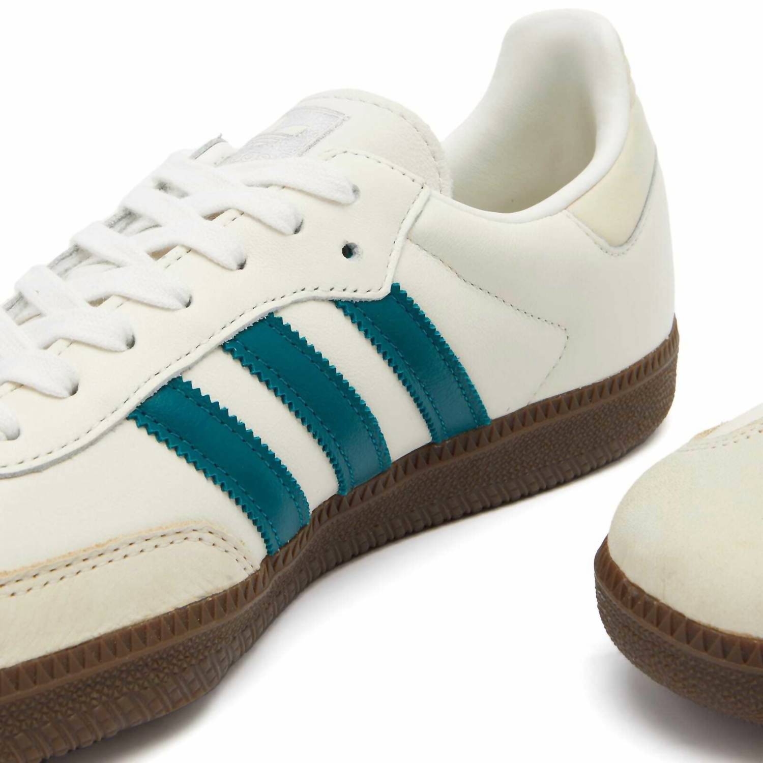 adidas Women’s Sambae Og Sneakers in cloud white teal wonder white - women's sneaker - alternate view