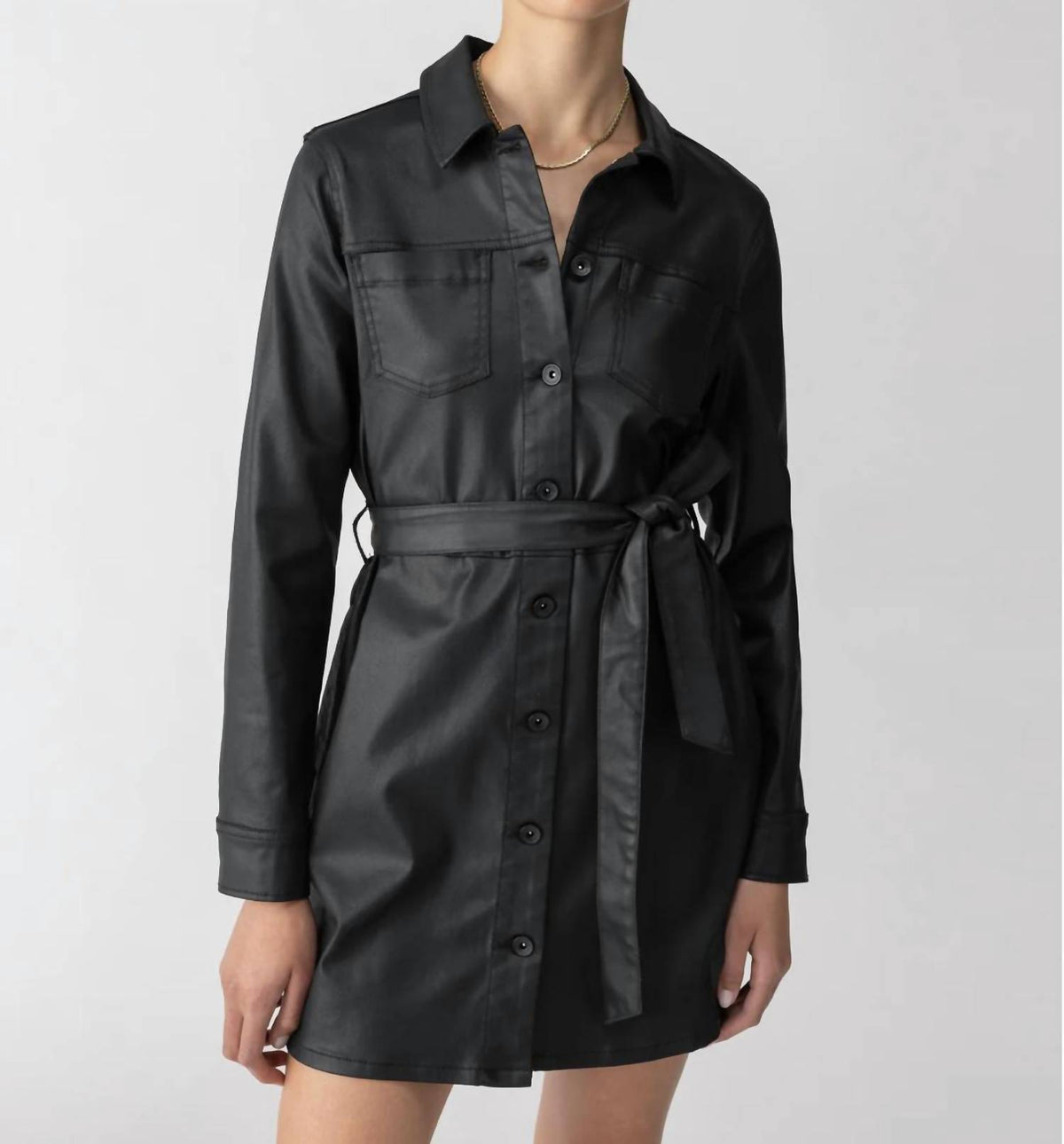 Sanctuary - COATED DENIM DRESS