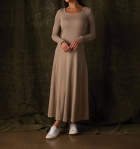 The Normal Brand - Normal Rib Long Sleeve Midi Dress