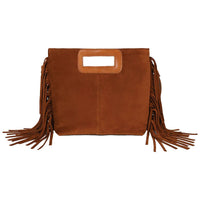 Penelope Chilvers - Women's Fringe Handy Suede Bag