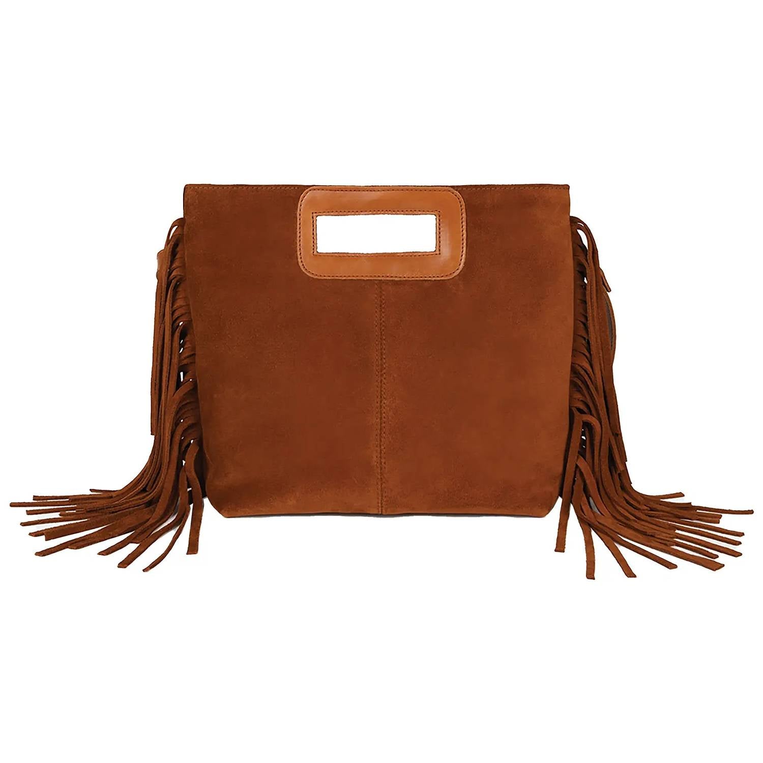 Penelope Chilvers - Women's Fringe Handy Suede Bag