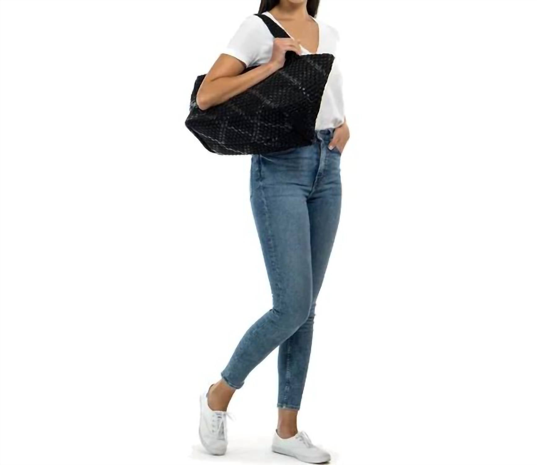 Haute Shore - Women's Bobbi Noir Woven Tote Bag