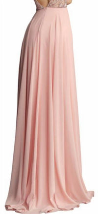Jovani - Sleeveless Chiffon Prom Dress