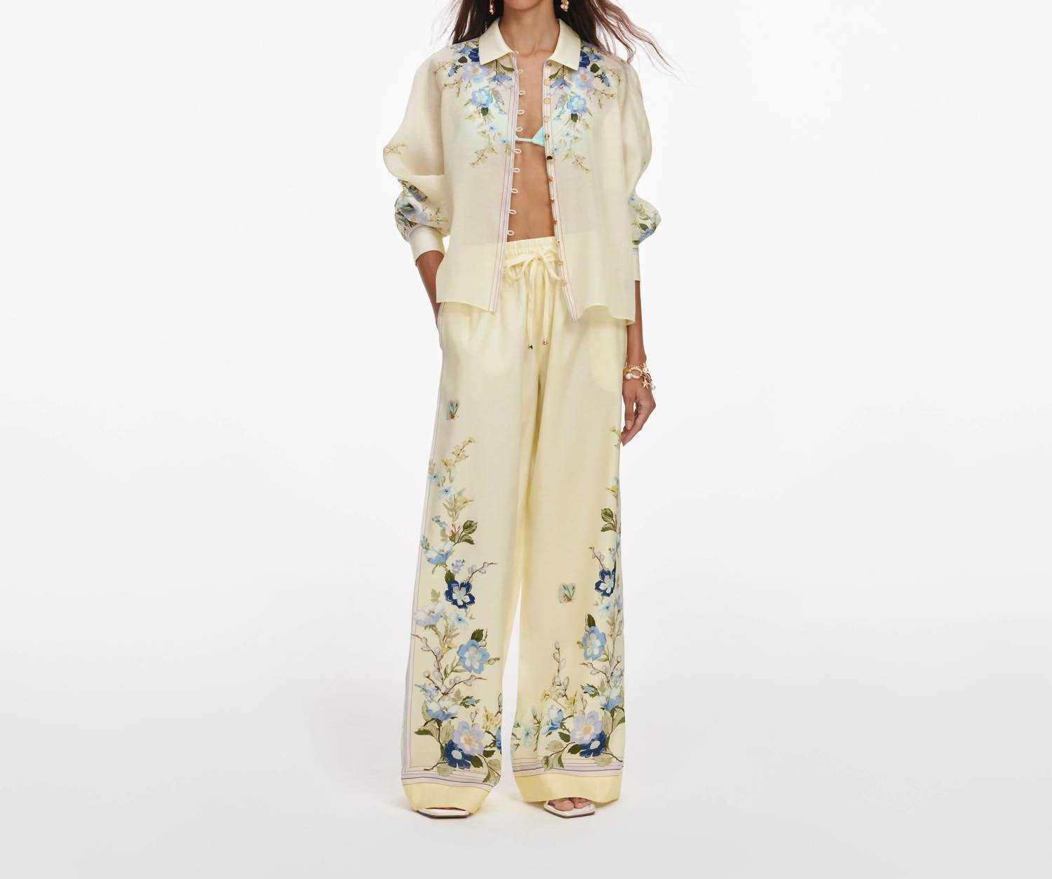 Self-Portrait - Organza Trousers