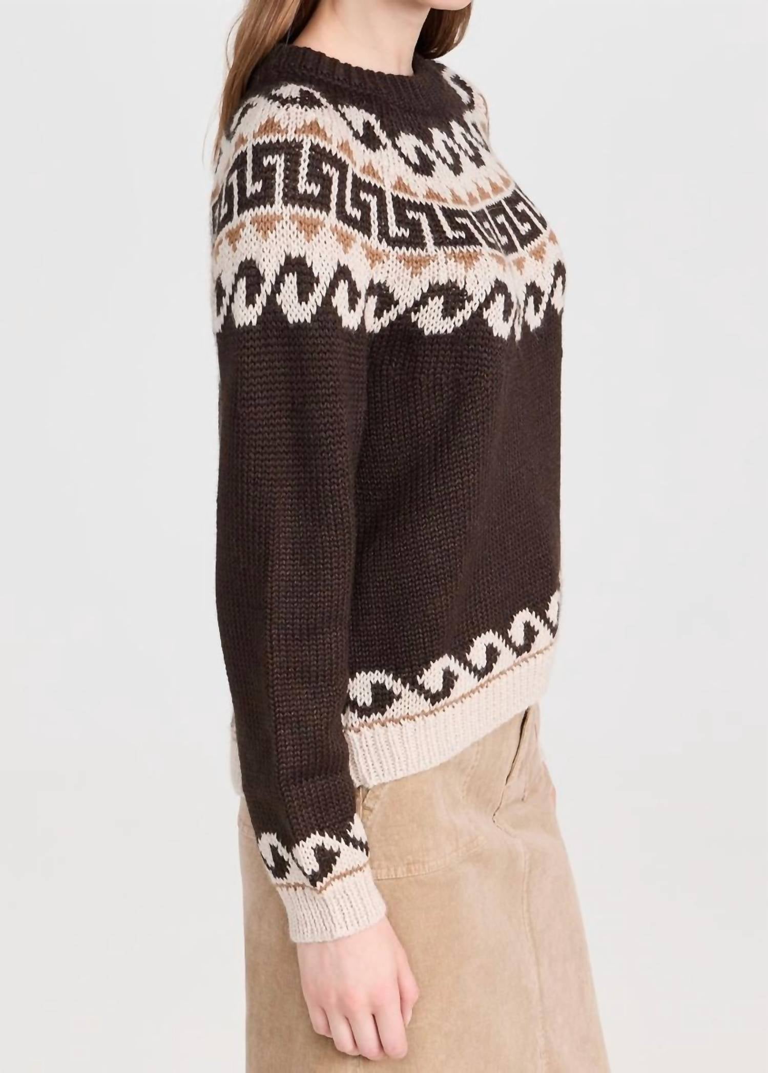 The Great. - Greek Key Pullover Sweater