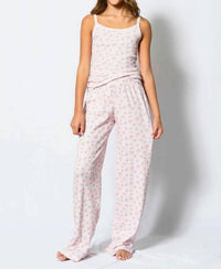 Katie J NYC Girl's Marina Pointelle Pants in perfect petals - kids' joggers