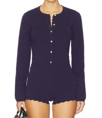 NIA Roxie Cardigan in navy blue - women's cardigan