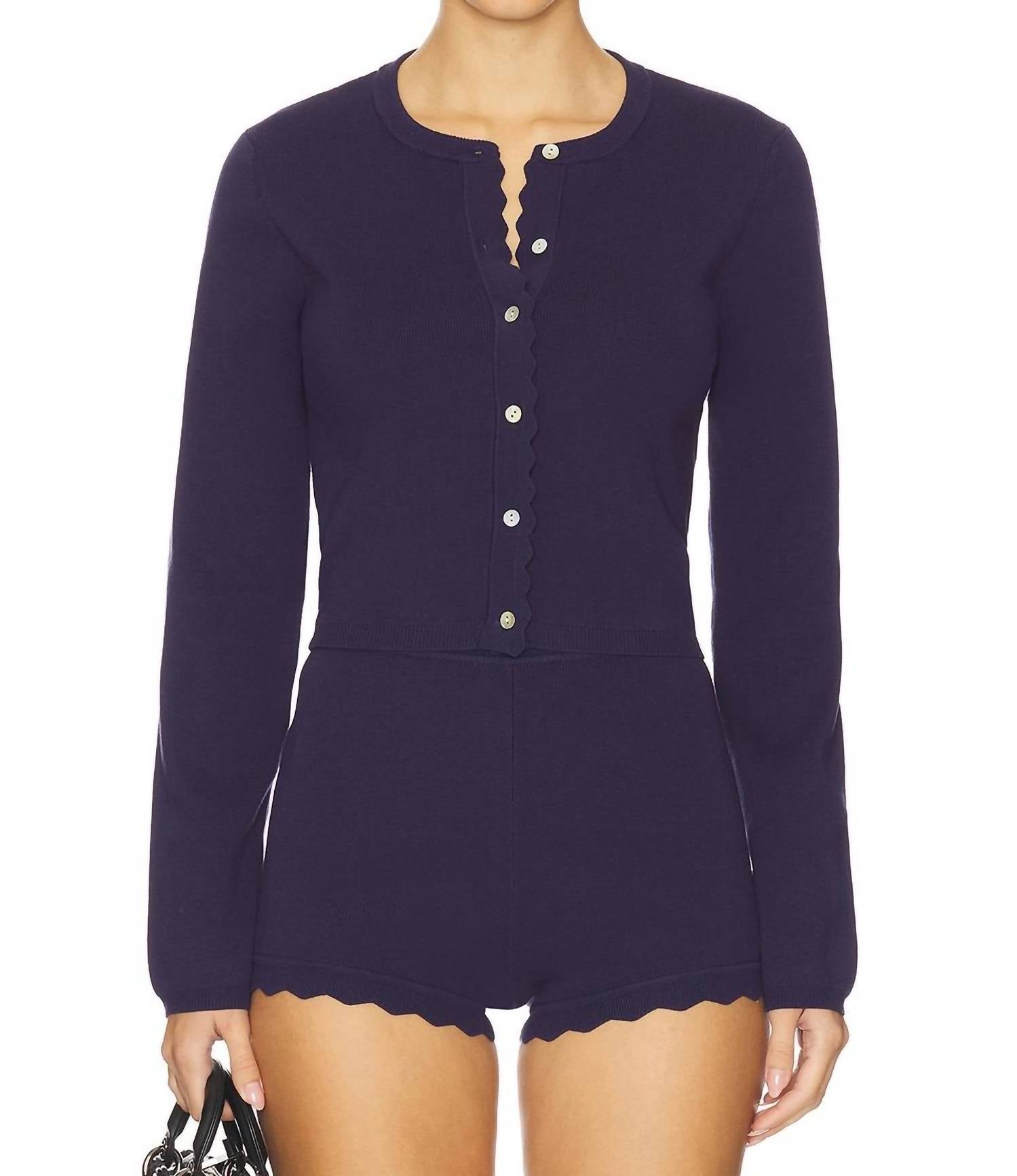 NIA Roxie Cardigan in navy blue - women's cardigan